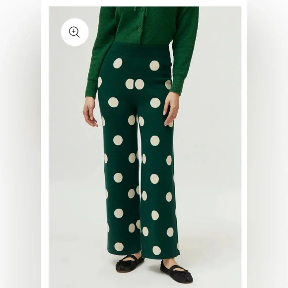 Green Polka Dot matching knit set - Picture 6 of 7
